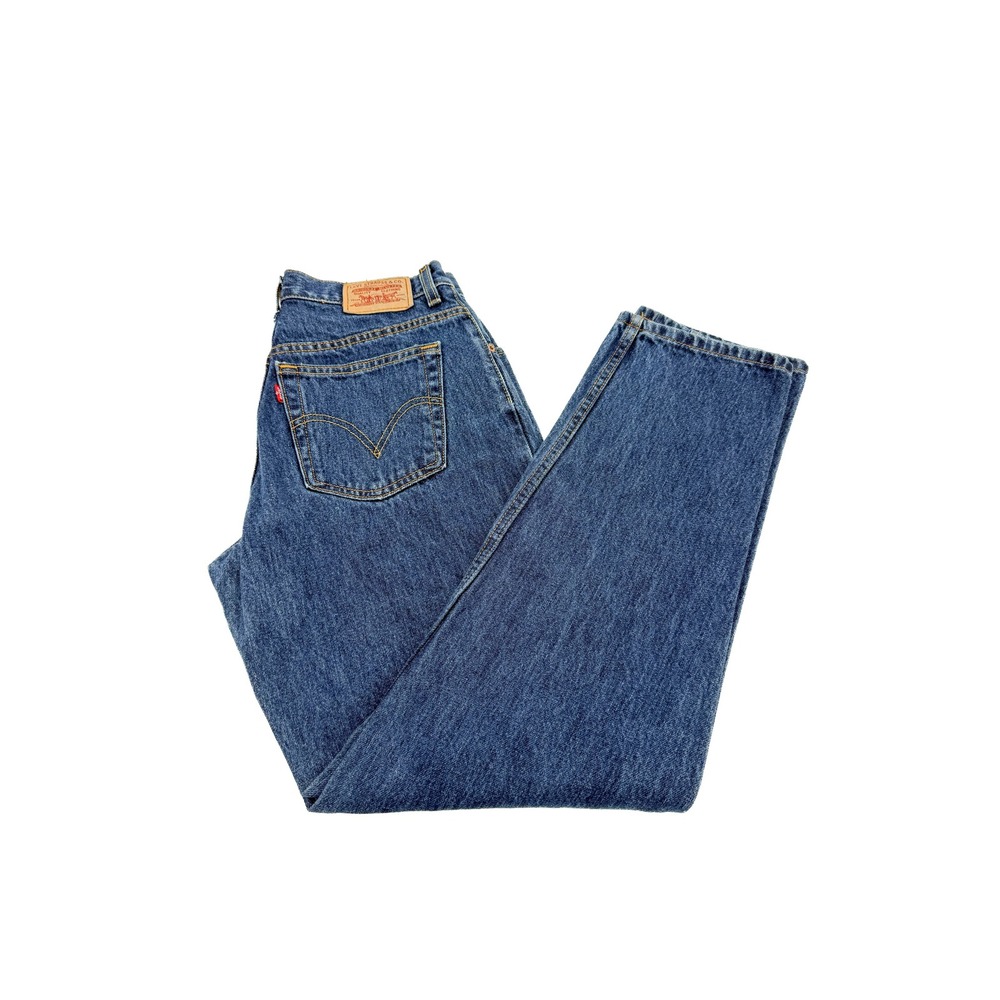 Levi's Jeans Women 10 M Blue 550 Relaxed Tapered High Rise Denim Pants
